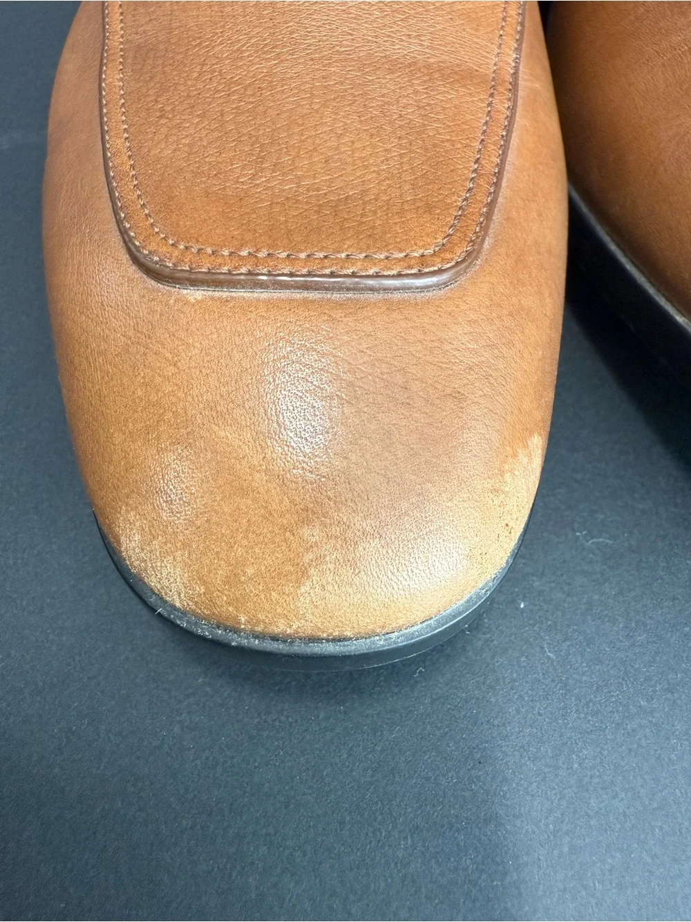 Salvatore Ferragamo Tan Leather Horsebit Loafers